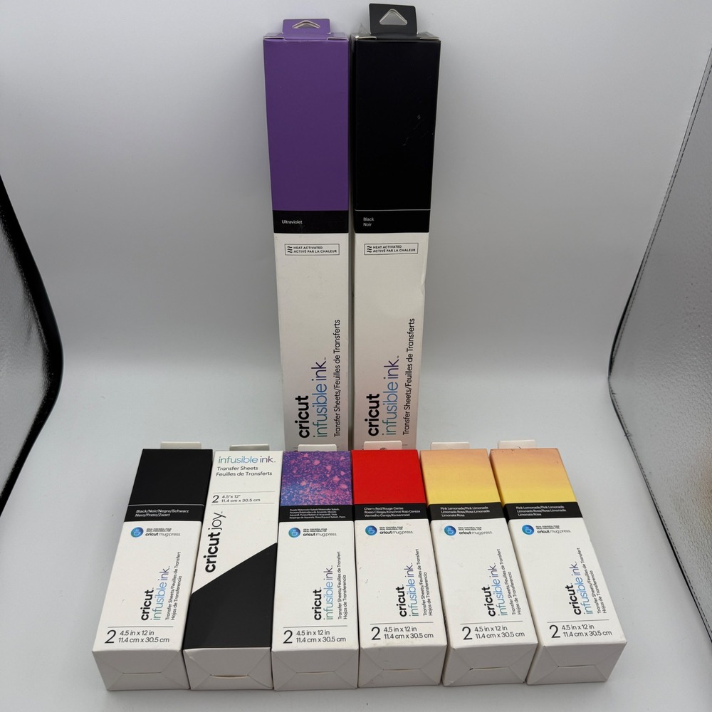 Cricut Infusible Ink Transfer Sheets Mixed Bundle 8pk Multicolor Heat Activated
